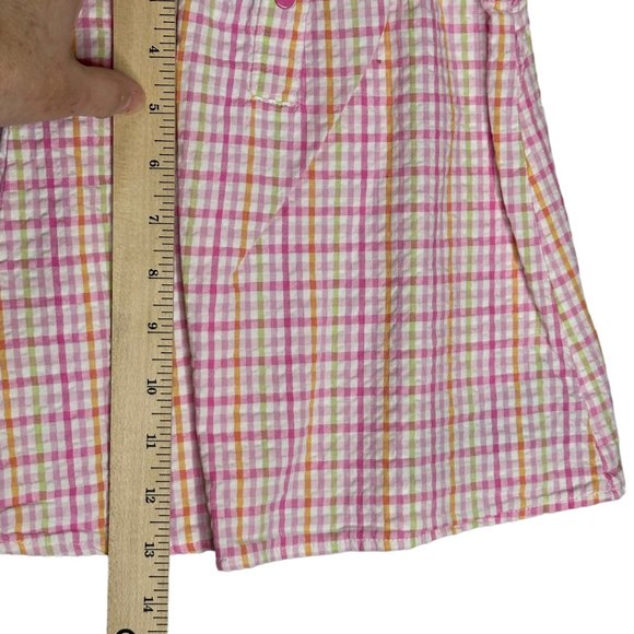 The Mayfair Company Dress Baby Girl 12 Month Pink Sleeveless Plaid Butterfly - Picture 6 of 6